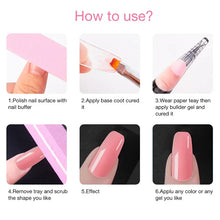 1/2Oz Builder UV Gel Nail Polish For Extension Finger Building Clear Semi Permanent Varnish Art Hybrid Enamel Hard Led Esmaltes