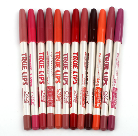 12 Colors/Set Waterproof Lip liner Pencil