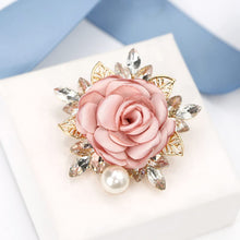 Elegant Rose Flower Brooch