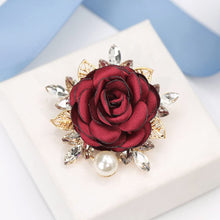 Elegant Rose Flower Brooch