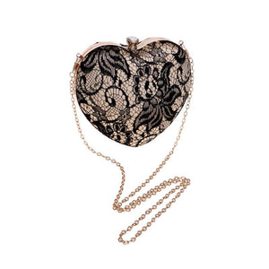 Heart-shaped banquet bag