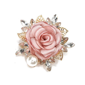 Elegant Rose Flower Brooch