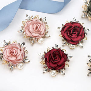 Elegant Rose Flower Brooch