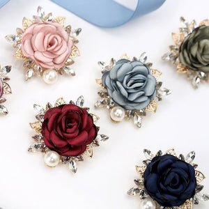 Elegant Rose Flower Brooch