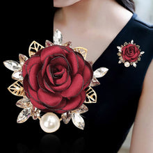 Elegant Rose Flower Brooch