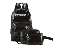 Crybaby Letters Hologram Backpack set