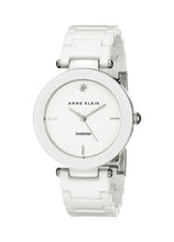 Anne Klein Women's Genuine Diamond Dial Ceramic Bracelet Watch