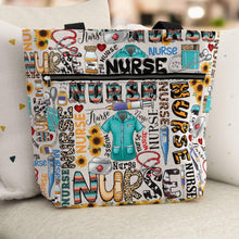 Waterproof LPN Tote Bag with Pockets and Zipper for Work