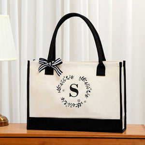 Letter Canvas Tote Bag