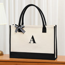 Letter Canvas Tote Bag