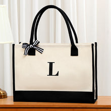 Letter Canvas Tote Bag