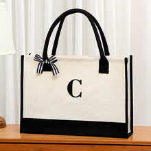 Letter Canvas Tote Bag