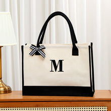 Letter Canvas Tote Bag